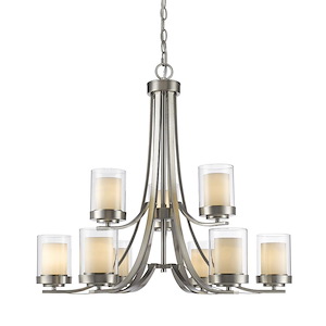Willow - 9 Light Chandelier in Metropolitan Style - 31.25 Inches Wide by 29.25 Inches High