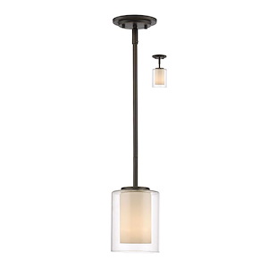 Willow - 1 Light Mini Pendant in Utilitarian Style - 6 Inches Wide by 54 Inches High - 464561