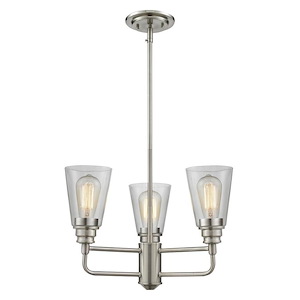 Annora - 3 Light Chandelier in Utilitarian Style - 19 Inches Wide by 53.13 Inches High - 464556