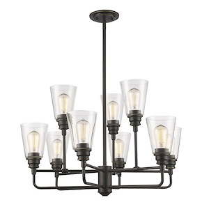 Annora - 9 Light Chandelier in Utilitarian Style - 29 Inches Wide by 53.5 Inches High - 464550