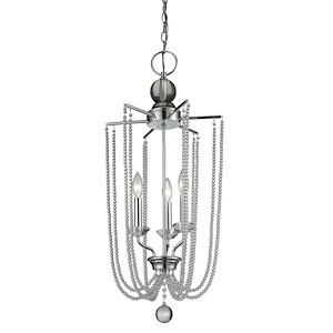 Serenade - 3 Light Pendant in Restoration Style - 14 Inches Wide by 30.75 Inches High