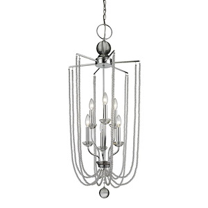 Serenade - 6 Light Pendant in Restoration Style - 17.5 Inches Wide by 40 Inches High - 464541