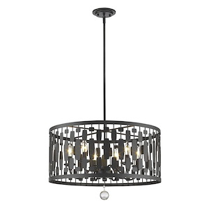 Almet - 6 Light Pendant in Metropolitan Style - 24 Inches Wide by 16.5 Inches High