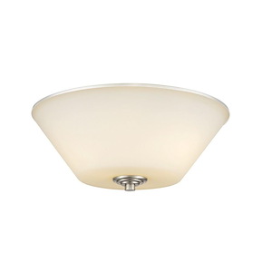 Jarra - 3 Light Flush Mount in Fusion Style - 15 Inches Wide by 6 Inches High