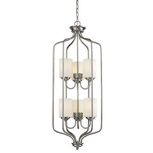Cardinal - 6 Light Pendant in Fusion Style - 15 Inches Wide by 40.25 Inches High - 464651