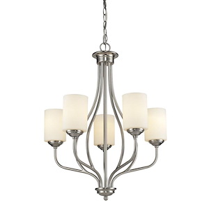 Cardinal - 5 Light Chandelier in Fusion Style - 23 Inches Wide by 28 Inches High