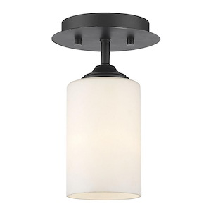 Bordeaux - 1 Light Flush Mount In Transitional Style-9 Inches Tall and 5.5 Inches Wide - 1093779