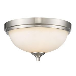 Bordeaux - 2 Light Flush Mount in Fusion Style - 13 Inches Wide by 7 Inches High