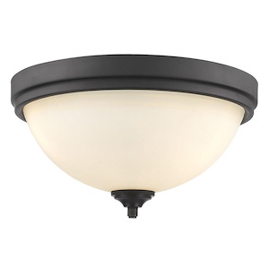 Bordeaux - 3 Light Flush Mount in Fusion Style - 15 Inches Wide by 8.25 Inches High