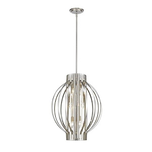 Moundou - 6 Light Pendant in Metropolitan Style - 20 Inches Wide by 26 Inches High