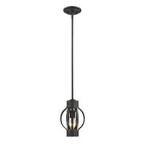 Moundou - 1 Light Mini Pendant in Metropolitan Style - 7 Inches Wide by 10 Inches High