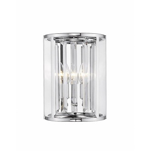 Monarch - 2 Light Wall Sconce in Fusion Style - 8.5 Inches Wide by 11.5 Inches High