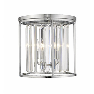 Monarch - 3 Light Flush Mount in Fusion Style - 14 Inches Wide by 14 Inches High