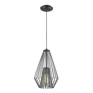 Quintus - 1 Light Mini Pendant In Modern Style-15.75 Inches Tall and 9.25 Inches Wide - 1093833