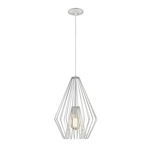 Quintus - 1 Light Mini Pendant in Modern Style - 12.25 Inches Wide by 18.5 Inches High - 495462