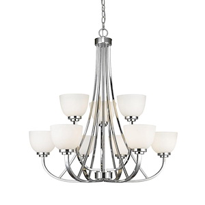 Ashton - 9 Light Chandelier in Traditional Style - 31 Inches Wide by 32.25 Inches High
