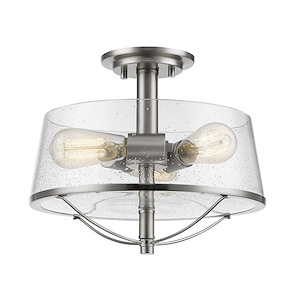 Mariner - 3 Light Semi-Flush Mount in Transitional Style - 13.38 Inches Wide by 11.25 Inches High - 600709