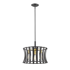 Geist - 3 Light Pendant in Transitional Style - 16.5 Inches Wide by 14.5 Inches High