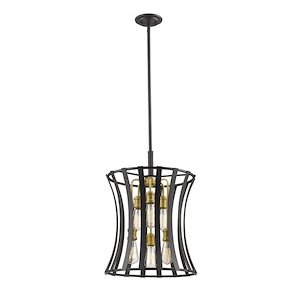 Geist - 6 Light Pendant in Transitional Style - 16 Inches Wide by 23 Inches High - 600707