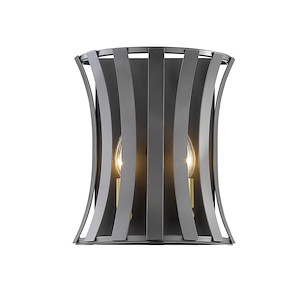 Geist - 2 Light Wall Sconce in Architectural Style - 10.5 Inches Wide by 12 Inches High