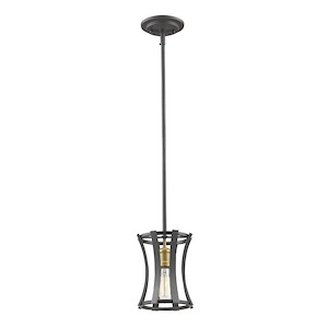 Geist - 1 Light Mini Pendant in Industrial Restoration Style - 6.5 Inches Wide by 8.5 Inches High - 600703