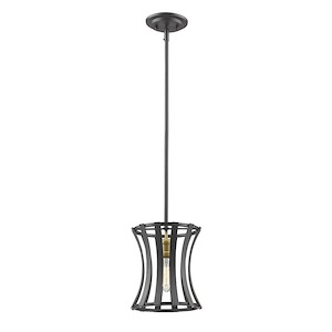 Geist - 1 Light Mini Pendant in Architectural Style - 8.5 Inches Wide by 9.5 Inches High