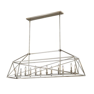 Trestle - 12 Light Pendant in Industrial Restoration Style - 12 Inches Wide by 17.75 Inches High