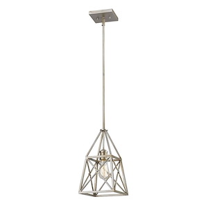 Trestle - 1 Light Mini Pendant in Coastal Style - 8 Inches Wide by 13.75 Inches High - 1222562