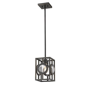Port - 1 Light Mini Pendant in Transitional Style - 8.5 Inches Wide by 11 Inches High
