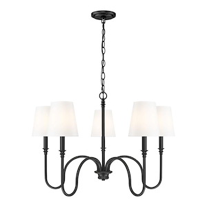 Jisele - 5 Light Chandelier-20 Inch Tall and 30 Inch Wide - 1397070