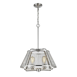 Iuka - 4 Light Pendant in Transitional Style - 19 Inches Wide by 26.5 Inches High