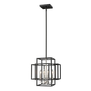 Titania - 4 Light Pendant in Transitional Style - 14 Inches Wide by 14 Inches High