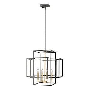 Titania - 4 Light Pendant in Transitional Style - 22 Inches Wide by 22 Inches High