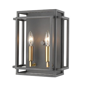 Titania - 2 Light Wall Sconce in Transitional Style - 10 Inches Wide by 12 Inches High - 1222496