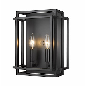 Titania - 2 Light Wall Sconce In Modern Style-12 Inches Tall and 10 Inches Wide