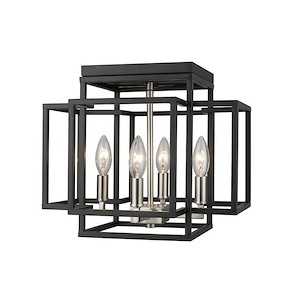 Titania - 4 Light Flush Mount in Transitional Style - 14 Inches Wide by 12 Inches High - 689025