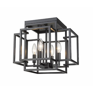 Titania - 4 Light Flush Mount In Modern Style-11.75 Inches Tall and 14 Inches Wide - 1287907