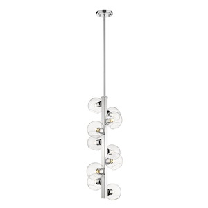 Marquee - 10 Light Pendant in Fusion Style - 14 Inches Wide by 35 Inches High