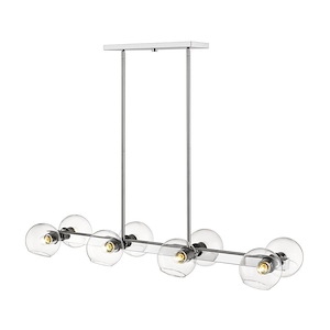 Marquee - 8 Light Pendant in Linear Style - 14 Inches Wide by 5.5 Inches High - 689138