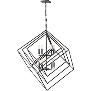 Euclid - 10 Light Chandelier In Contemporary Style-44.5 Inches Tall and 41.5 Inches Wide