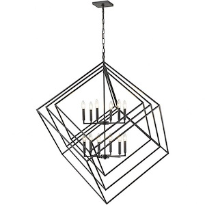 Euclid - 12 Light Chandelier In Contemporary Style-50.5 Inches Tall and 47.5 Inches Wide - 1096968