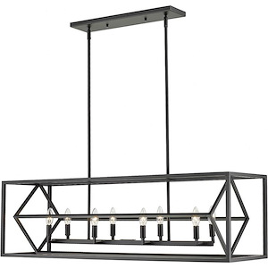 Euclid - 8 Light Chandelier In Contemporary Style-13 Inches Tall and 13 Inches Wide