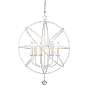 Tull - 6 Light Chandelier in Transitional Style - 24 Inches Wide by 29.63 Inches High