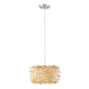 Sora - 1 Light Pendant in Shabby Chic Style - 12 Inches Wide by 7 Inches High - 689118