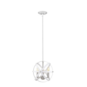 Cavallo - 3 Light Chandelier in Restoration Style - 12 Inches Wide by 11.5 Inches High