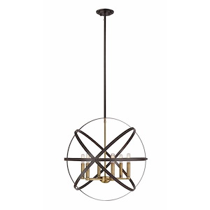 Cavallo - 6 Light Pendant in Transitional; Style - 24 Inches Wide by 23 Inches High