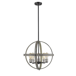 Kirkland - 5 Light Pendant in Restoration Style - 20 Inches Wide by 19.75 Inches High - 856825