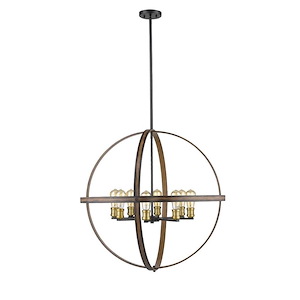 Kirkland - 8 Light Pendant in Restoration Style - 32 Inches Wide by 31.75 Inches High