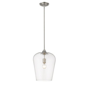 Joliet - 1 Light Pendant in Shabby Chic Style - 12 Inches Wide by 16.25 Inches High