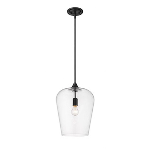 Joliet - 1 Light Pendant In Modern Style-16.25 Inches Tall and 12 Inches Wide